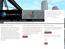 Tablet Screenshot of foylawoffice.com